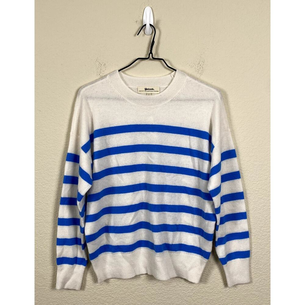 Madewell Sweater Women XXS Striped Cashmere Preppy Breton Nautical Sailor NWT
